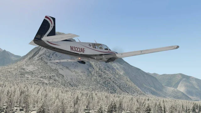 O3 N322AF In Flight